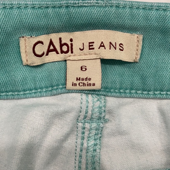 CAbi Thin Mint Skinny Ankle Jeans #332 size 6 - Picture 5 of 6